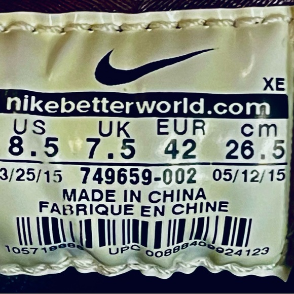 NIKE AIR HUARACHE RUN TP “FLEECE” GREY-BLACK SZ 8 [749659-002] - Picture 5 of 16